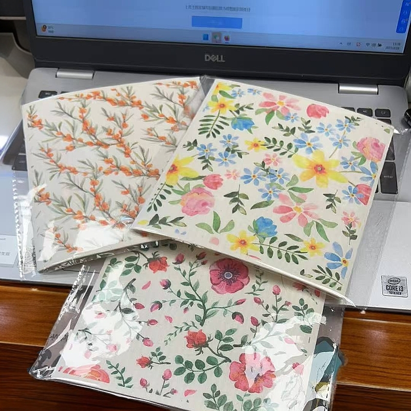 M609 木浆海绵抹布（3个一组一款一个）