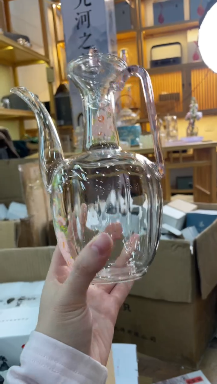 手工艺品玻璃贵妃壶粉把手一代111