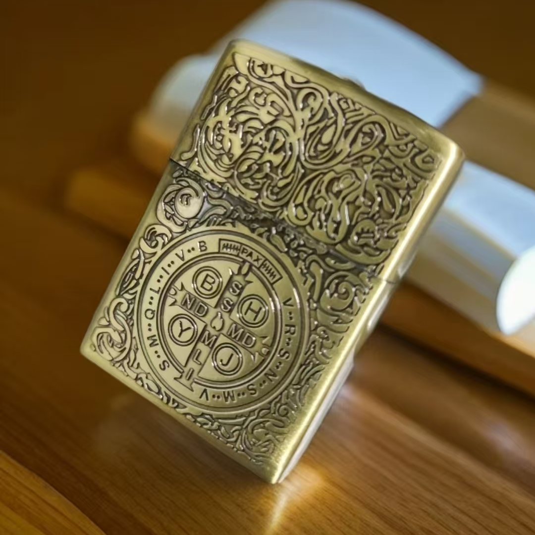 经典康斯坦丁双面浮雕防风打火机