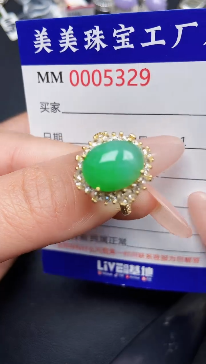 【闪购商品】翡翠颈饰银S925镶嵌5329