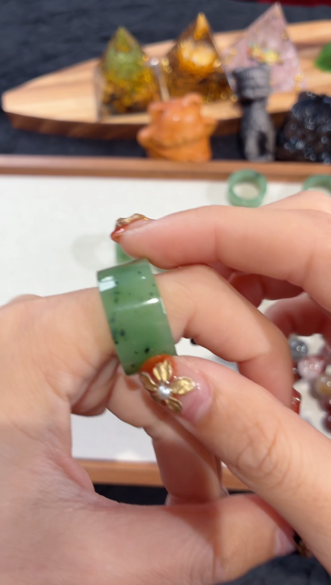 未镶嵌戒指和田玉S28 12圈