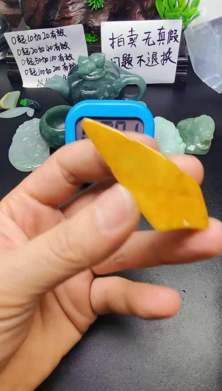 颈饰未镶嵌翡翠纳**纳料子