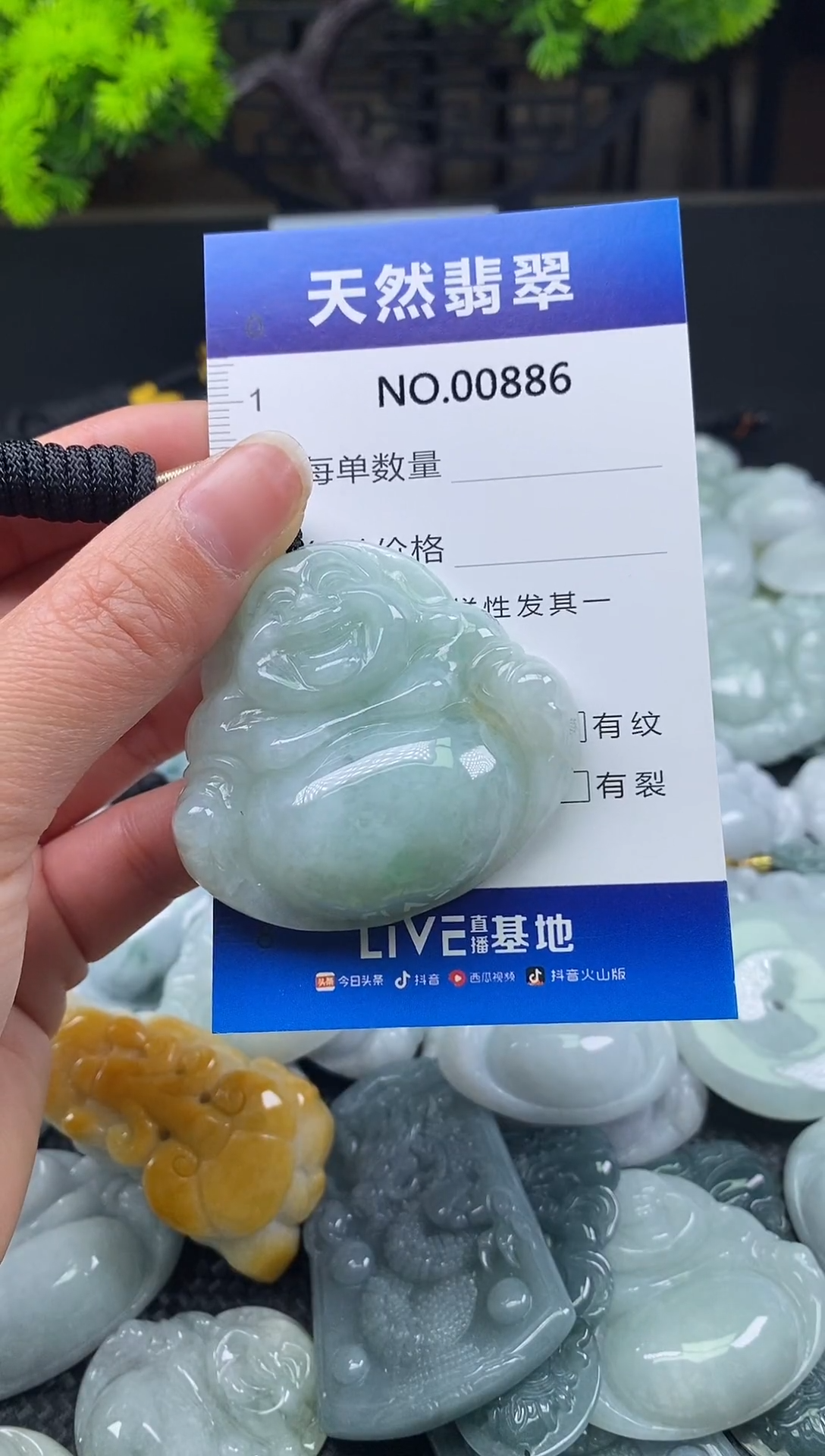 颈饰未镶嵌翡翠天然缅甸翡翠886