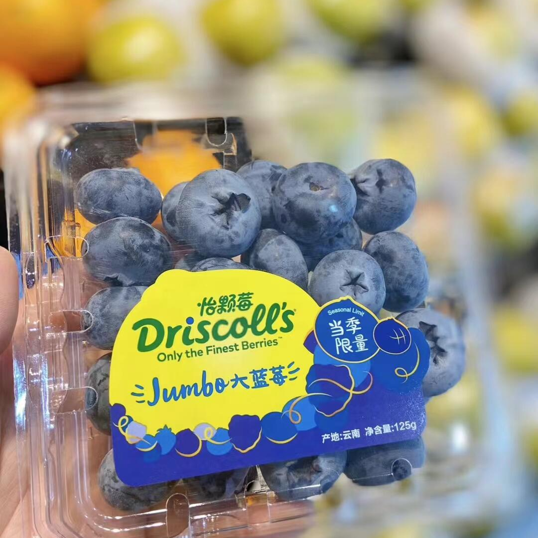 【限量版】6盒云南一颗梅蓝莓18mm+一盒125g新鲜云南省