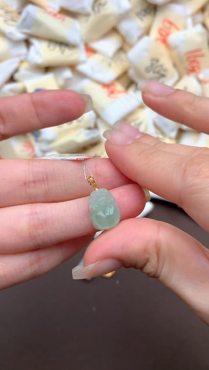 【闪购商品】翡翠挂件18K金镶嵌   一  