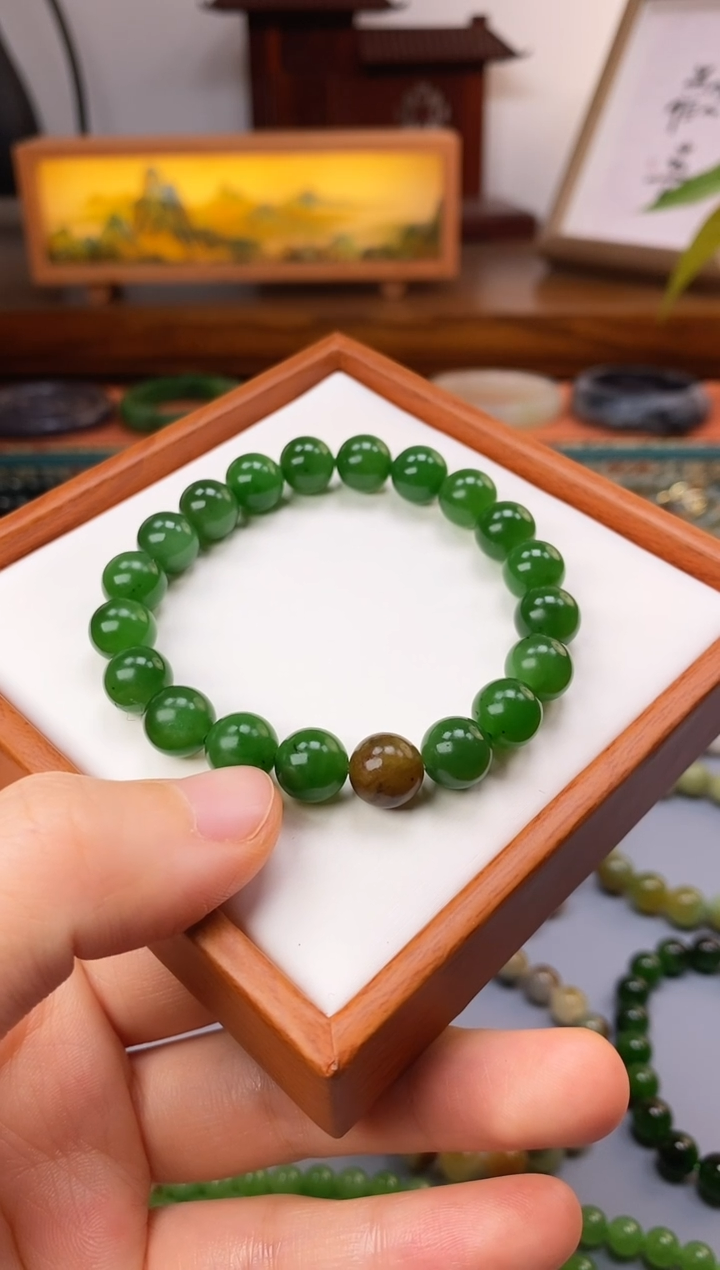 未镶嵌手串和田玉新疆碧玉