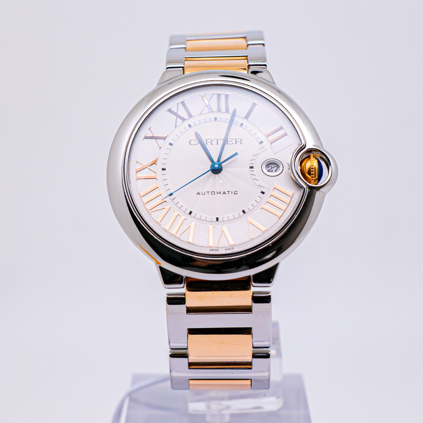 99新 Cartier/卡地亚 蓝气球系列 W6920095 42金刻 机械男款 单表