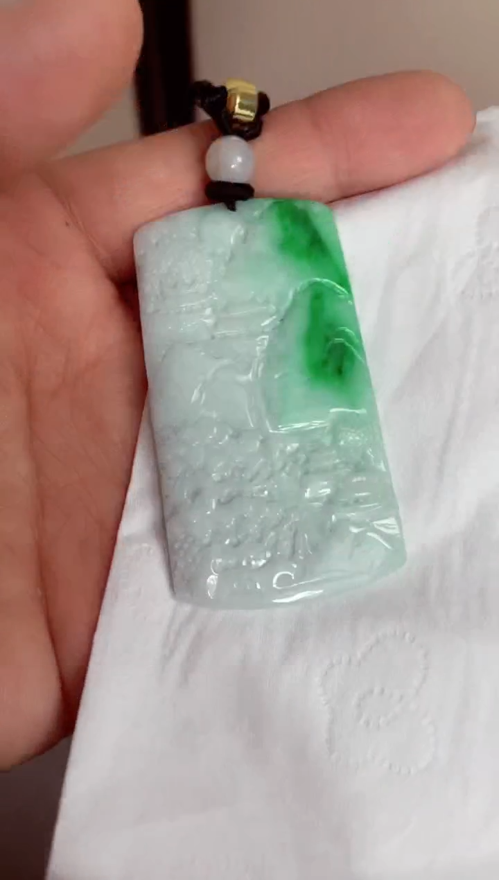 颈饰未镶嵌翡翠天然缅甸翡翠A货