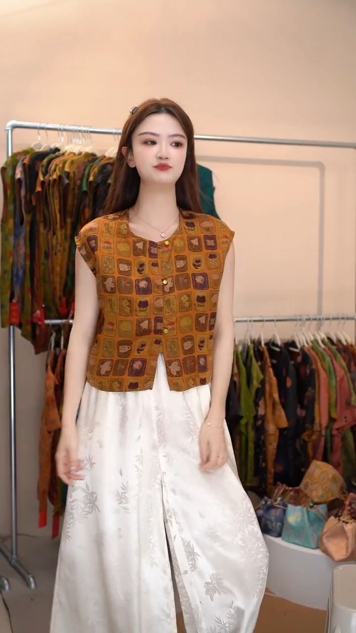 清仓不退不换香云纱小贝壳