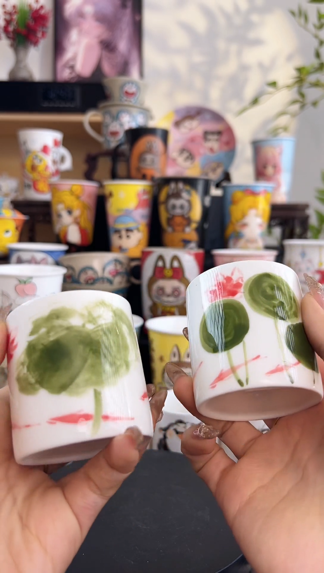 【闪购商品】摆件手工手绘陶瓷小杯杯