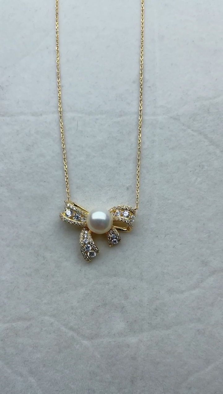 【闪购商品】海水珍珠套链银S925镶嵌49