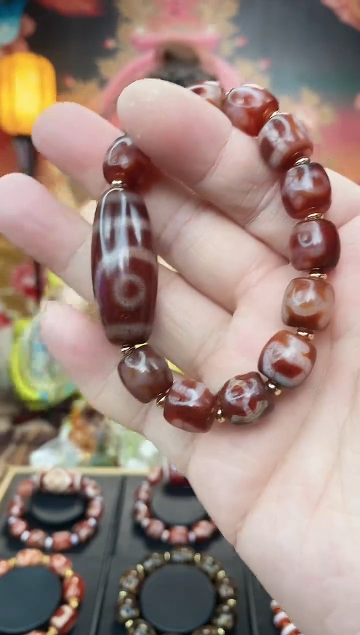 【闪购商品】玛瑙/玉髓手串未镶嵌玛瑙二眼手串