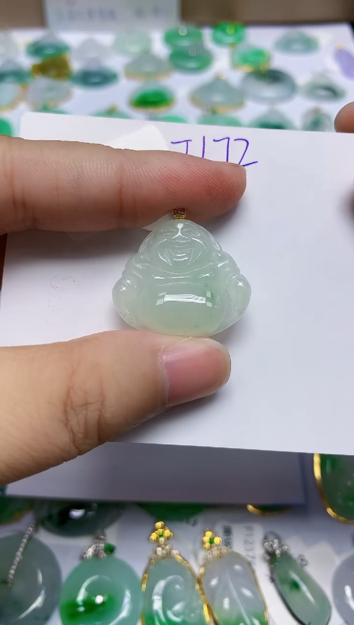 颈饰未镶嵌翡翠天然缅甸翡翠A货翡翠百元以上9元证书费自理