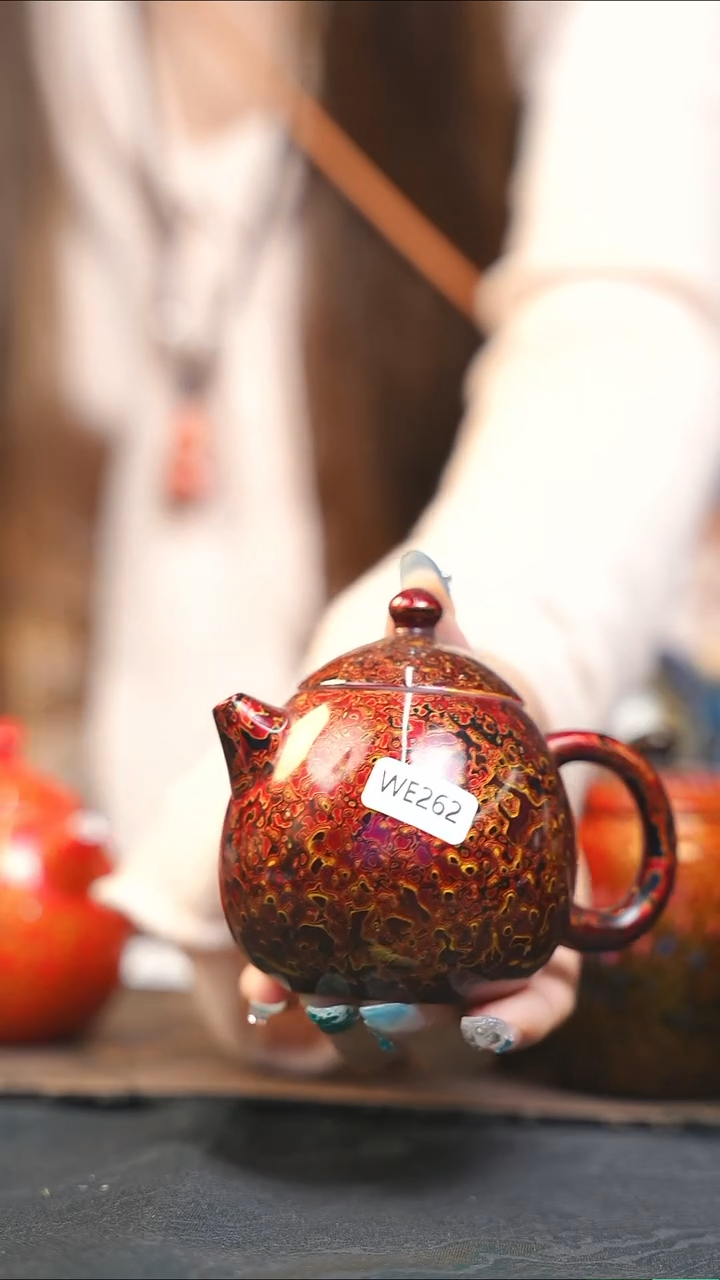 【闪购商品】WE262师兄严选大漆工艺建盏龙蛋壶