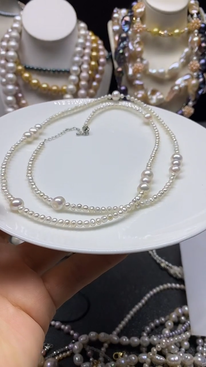 颈饰未镶嵌淡水珍珠多人