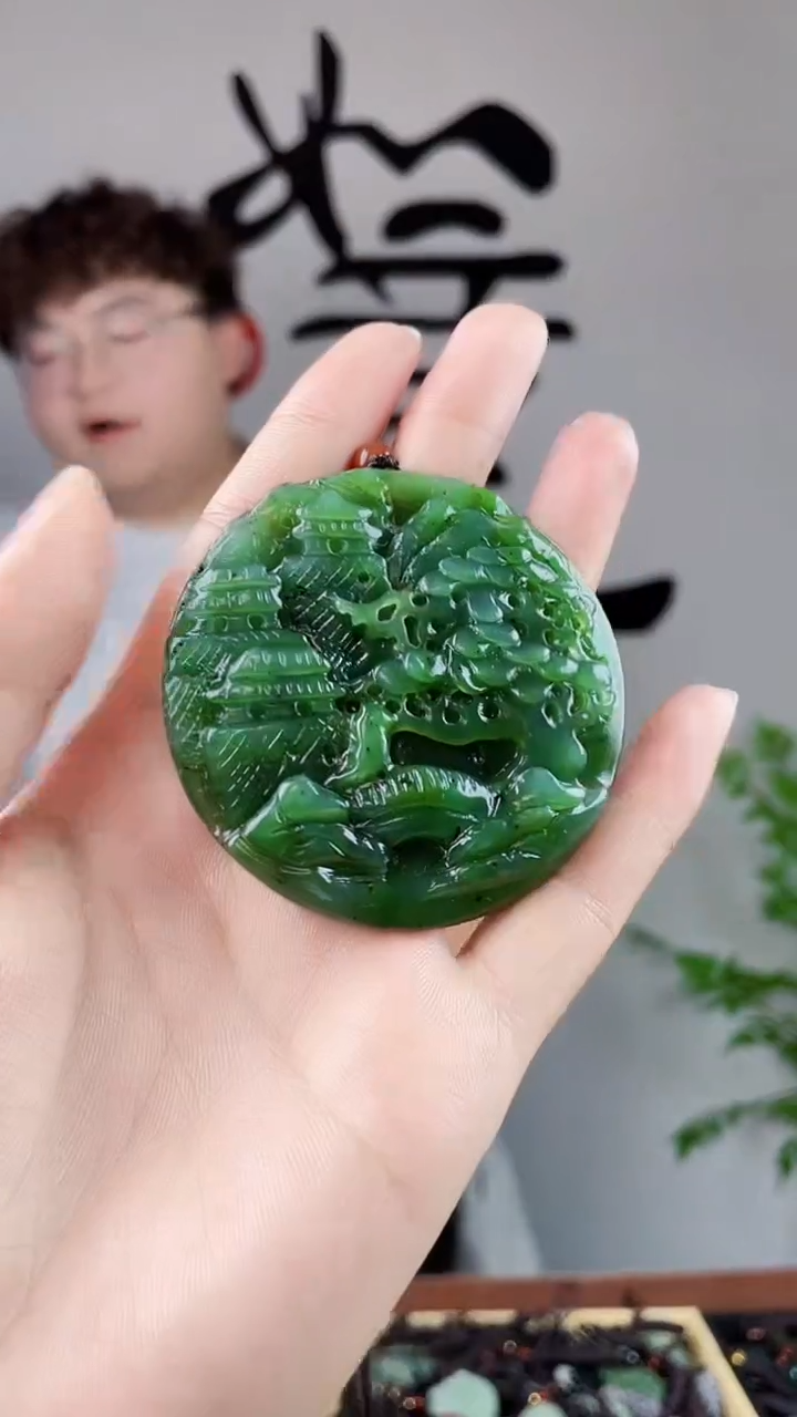 和田玉未镶嵌颈饰拍一发一，多样性发货