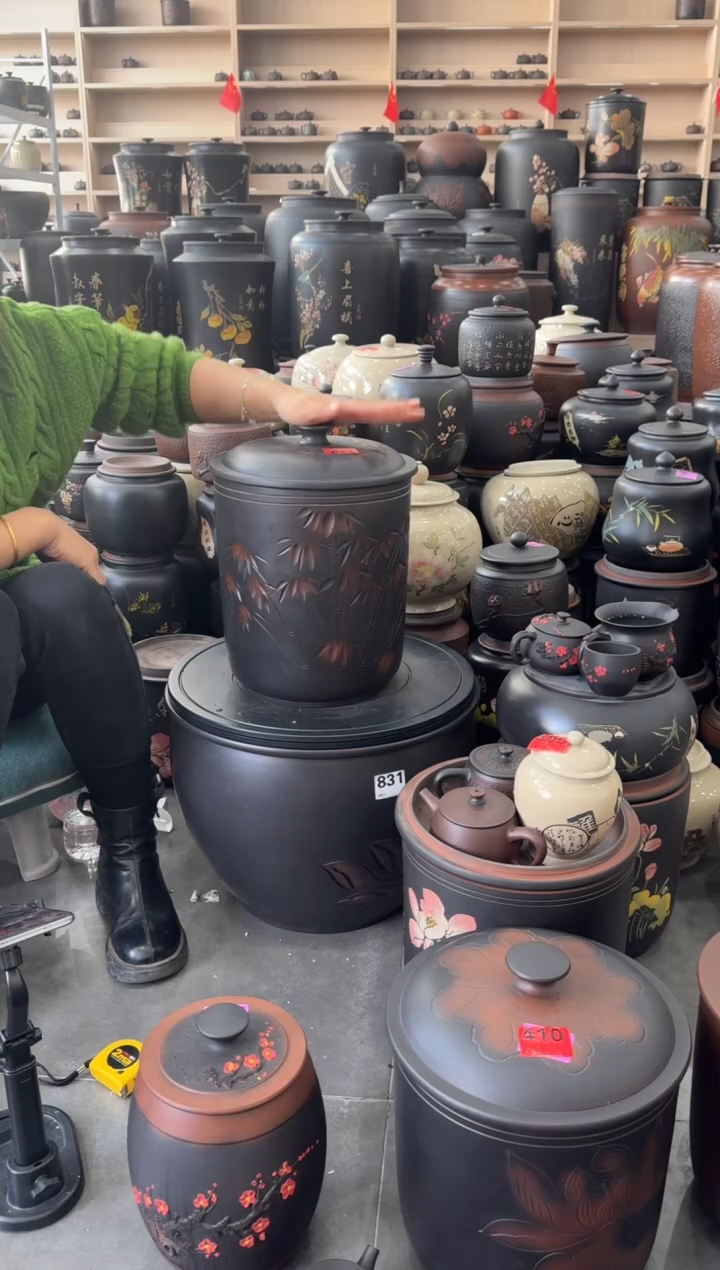 罐瑕疵茶叶罐  九饼竹子 177