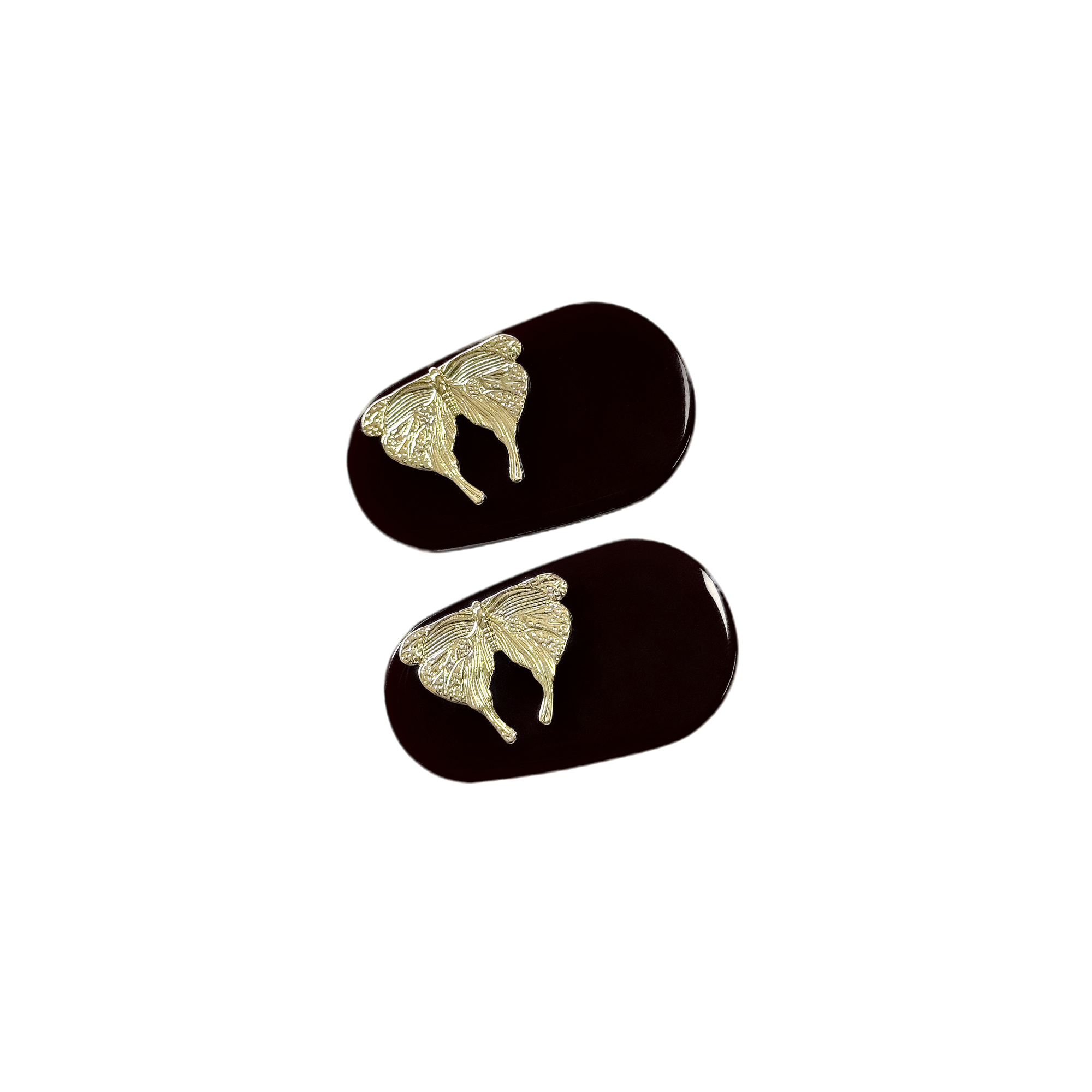 Freshness__优雅轻奢醋酸金蝴蝶边夹/1030