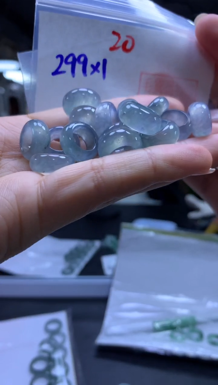 未镶嵌定制翡翠甜甜圈#299元多样性拍一发一毛货需抛光