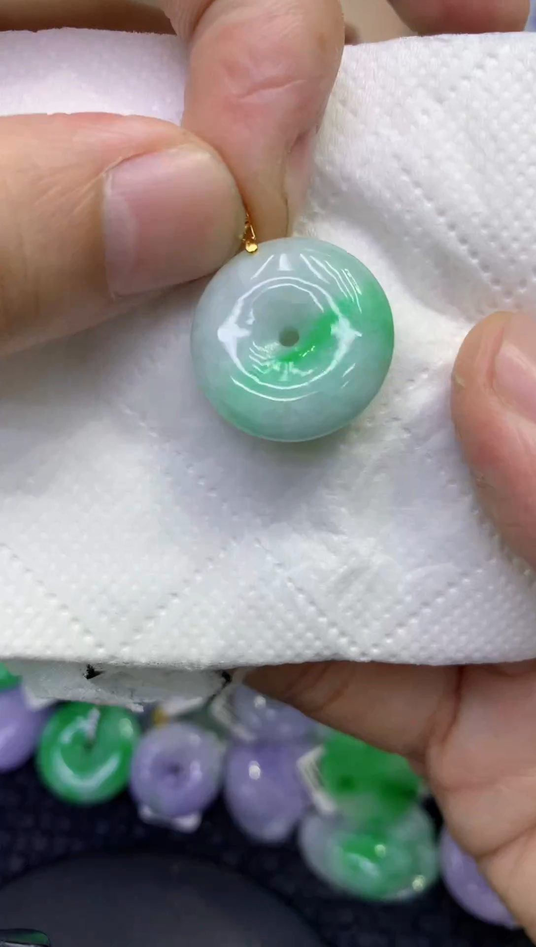 颈饰未镶嵌翡翠天然缅甸A货翡翠