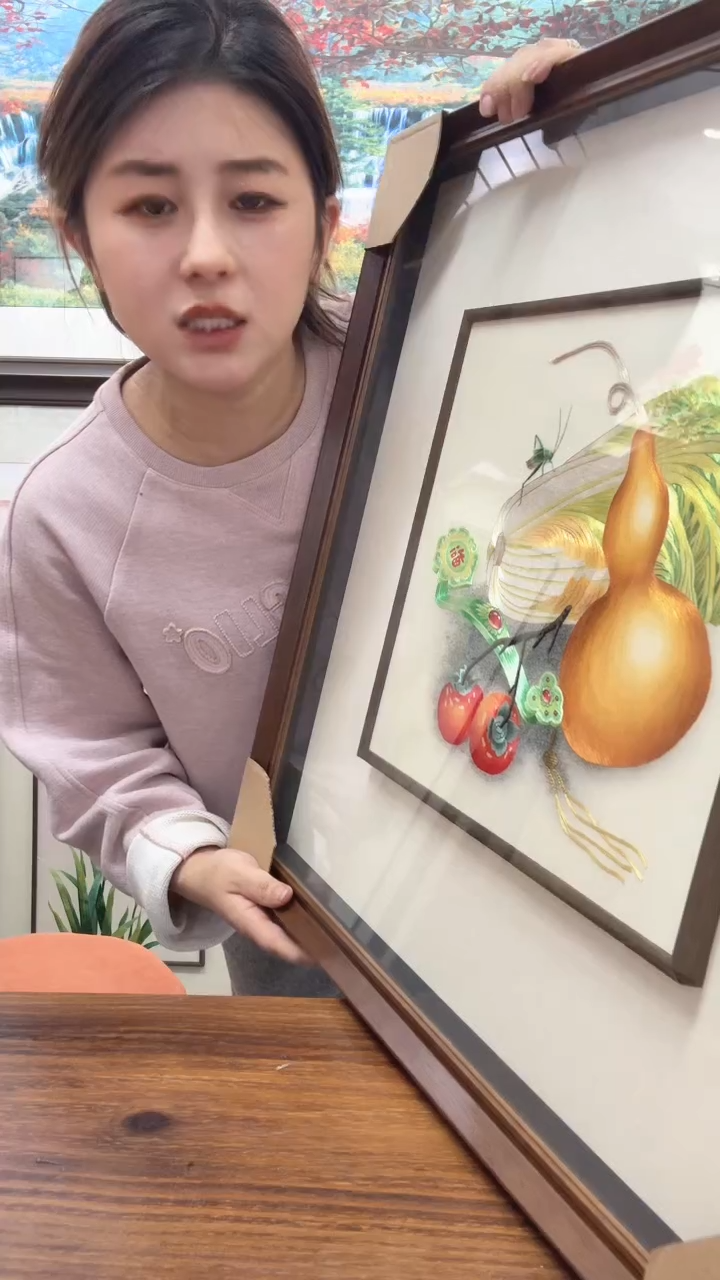 横款刺绣非遗苏绣手工工艺品单面绣不包邮