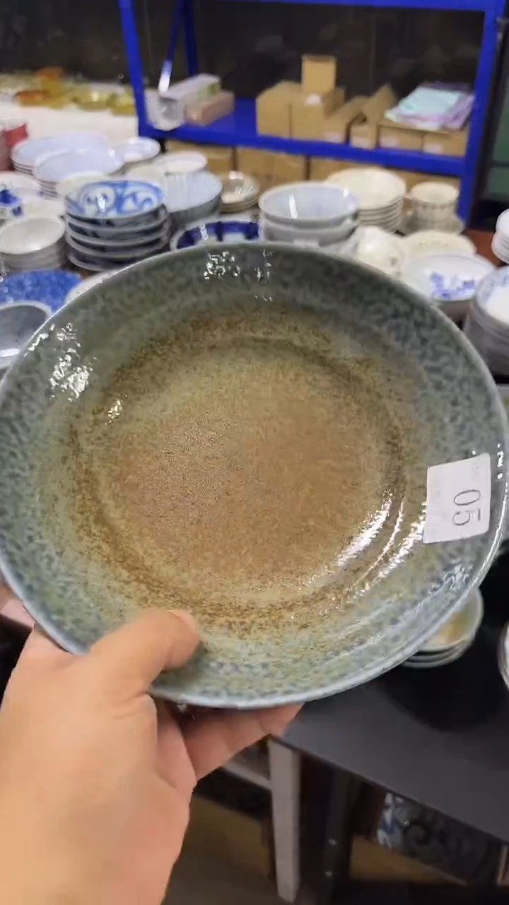 圆形日本进口餐具    23厘米深盘
