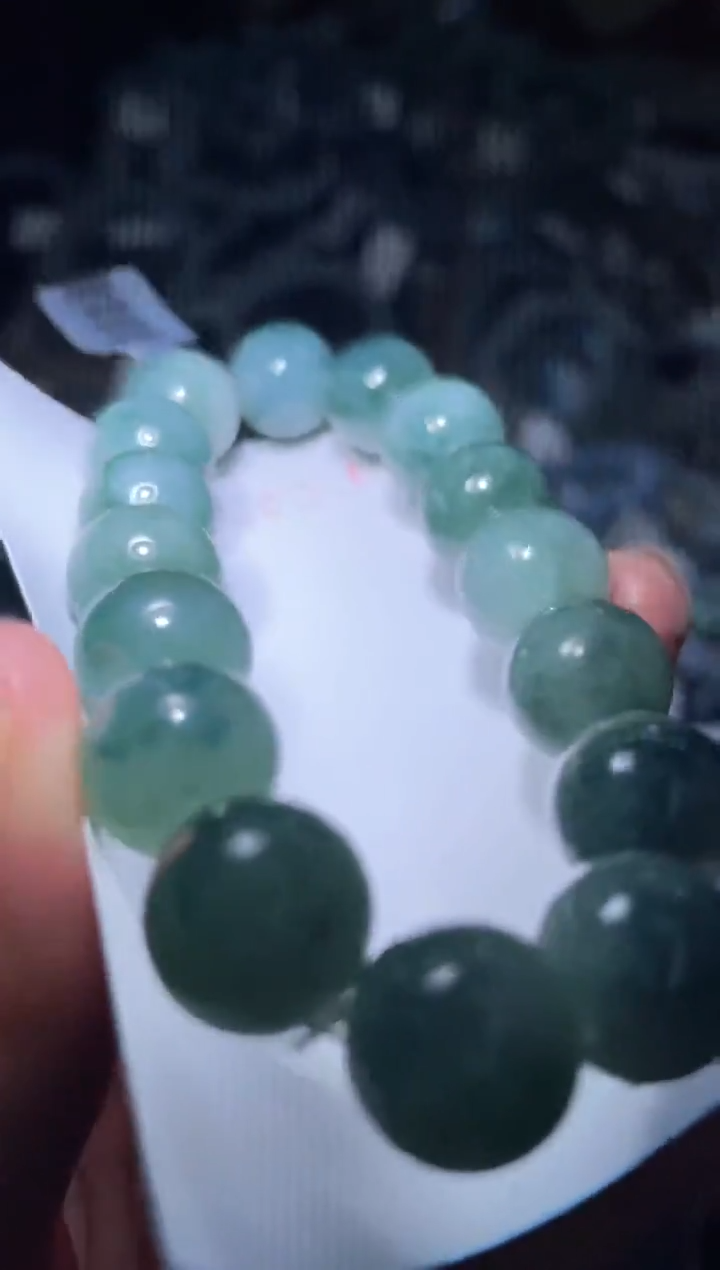 未镶嵌定制翡翠天然缅甸翡翠手串15