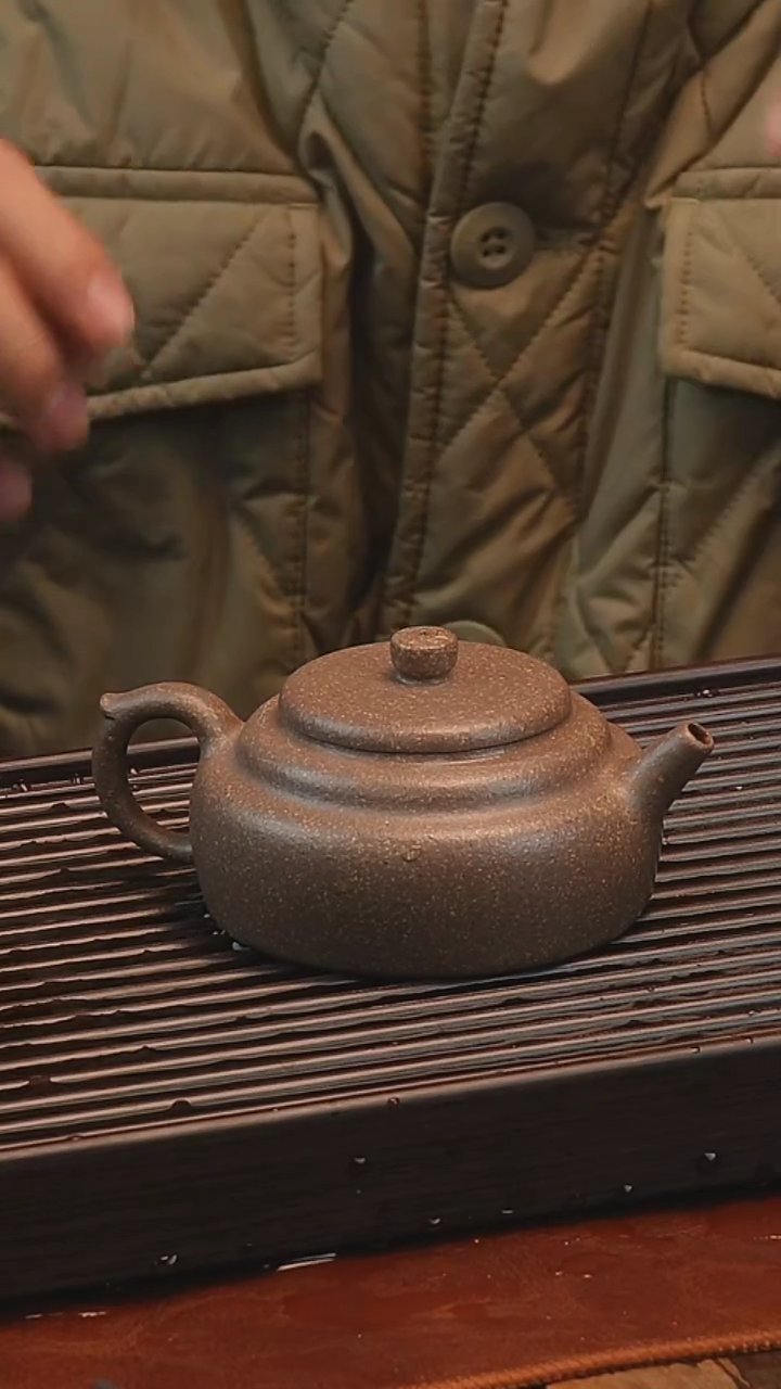 【闪购商品】紫砂茶壶青灰葵思壶