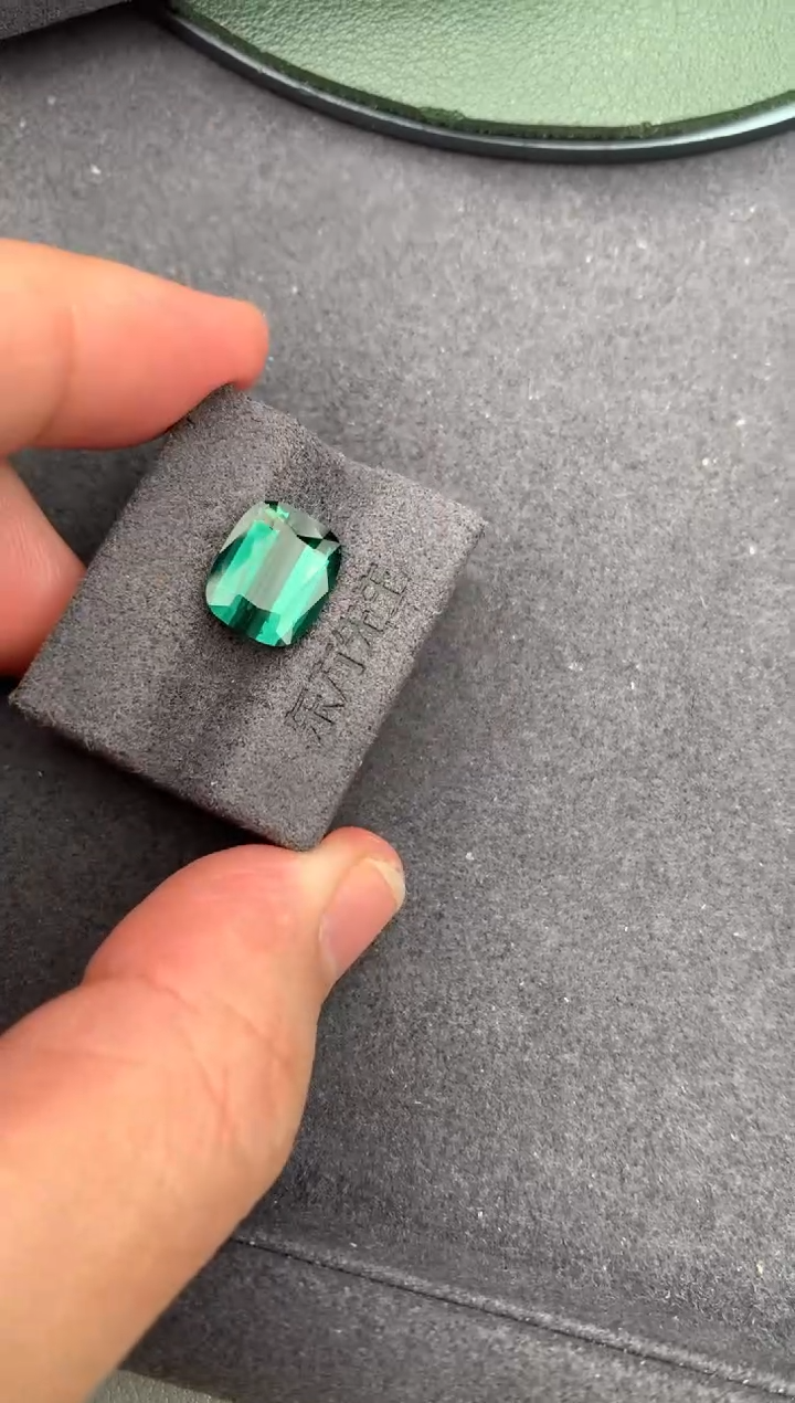 未镶嵌裸石碧玺4.1ct 绿碧玺  定制 BH