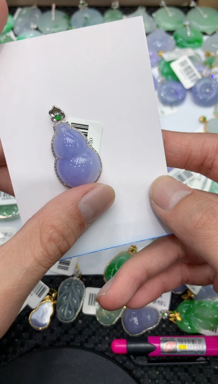 【闪购商品】翡翠颈饰18K金镶嵌222222222