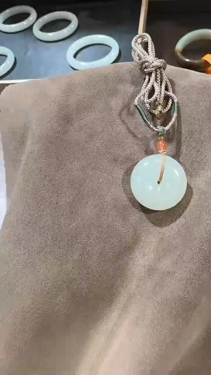 【闪购商品】和田玉吊坠未镶嵌1391 25mm平安扣