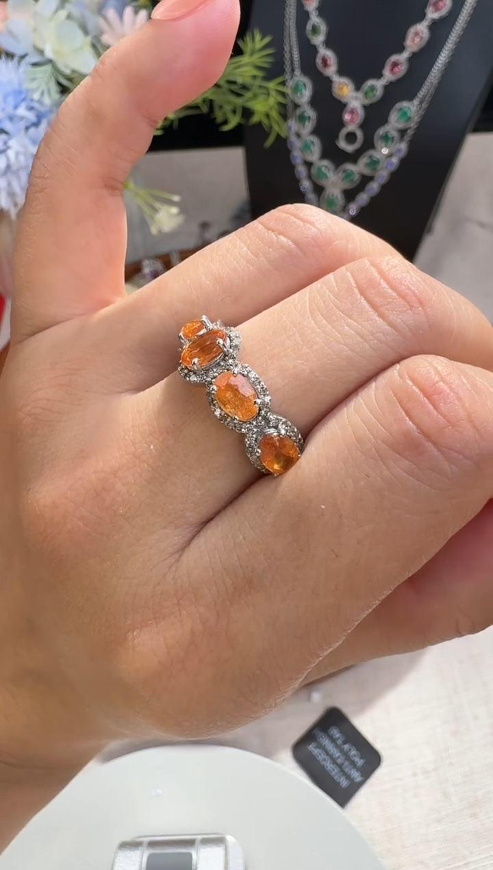 【闪购商品】蓝宝石戒指银S925镶嵌戒指