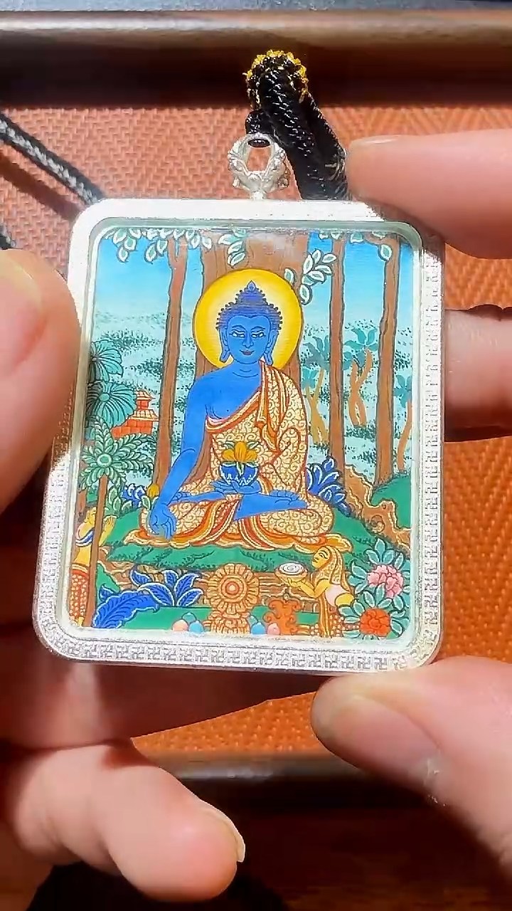 吊坠嘴哥严选——1228药师佛唐卡