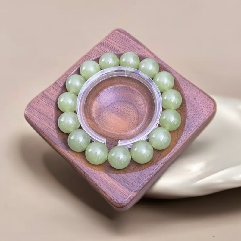 【佳玺珠宝】068 精美手串 晴水湖水绿14mm