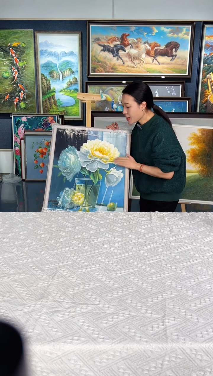 【闪购商品】油画16号 50*60 花卉-手绘油画