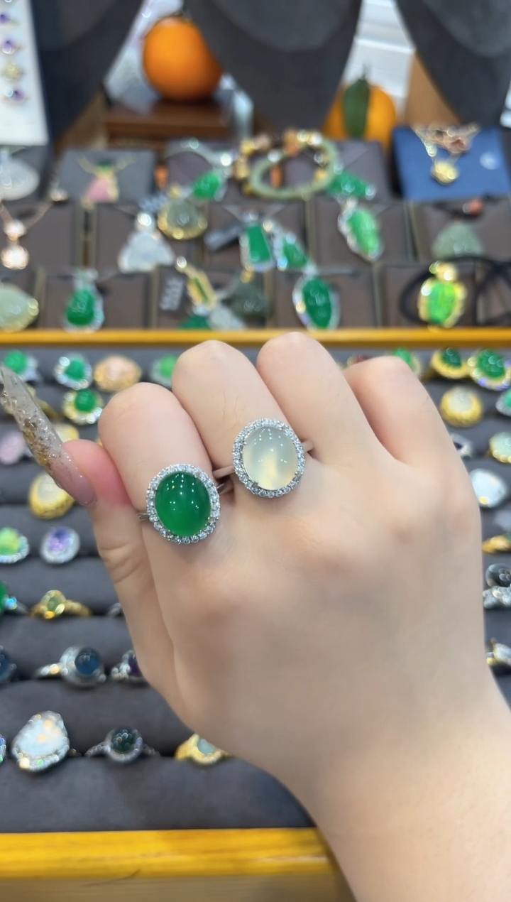 【闪购商品】玛瑙/玉髓戒指未镶嵌备注颜色！（发其一！！！）