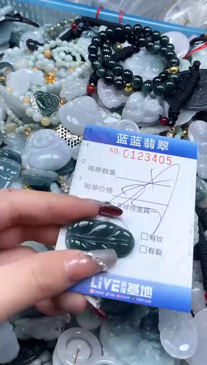 【闪购商品】翡翠颈饰未镶嵌闪购0123405多样性发其一