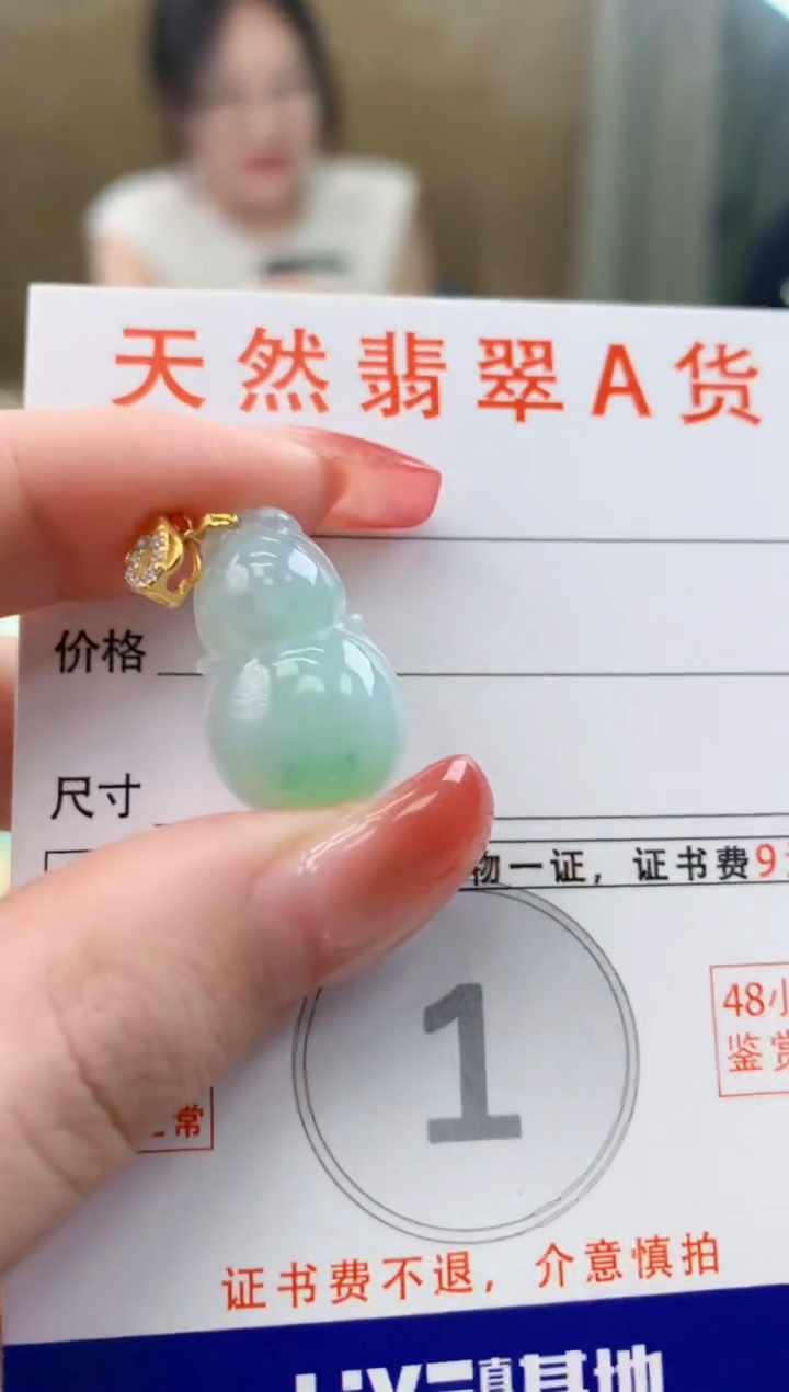 颈饰未镶嵌翡翠天然A货翡翠挂件