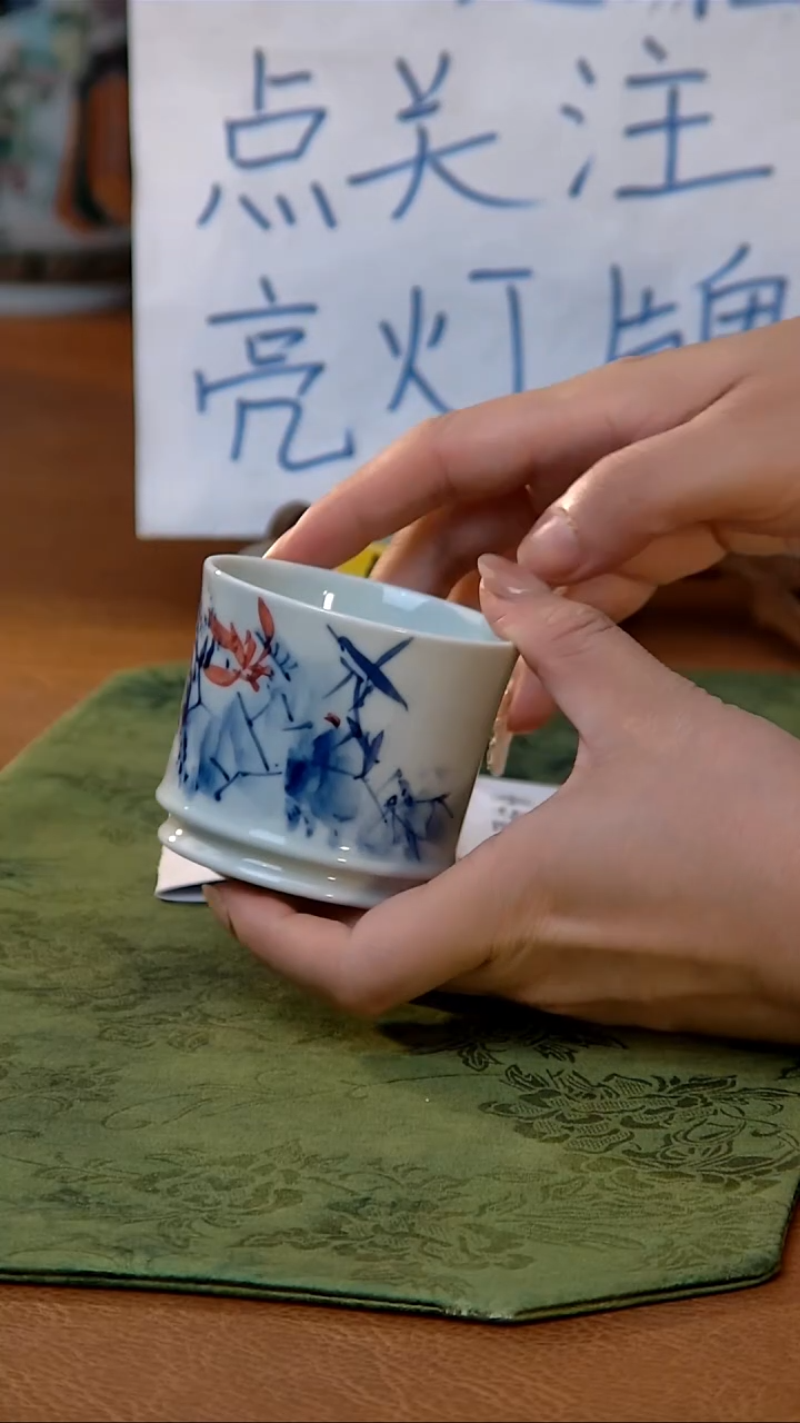 {质价心选}李老师手绘荷花杯