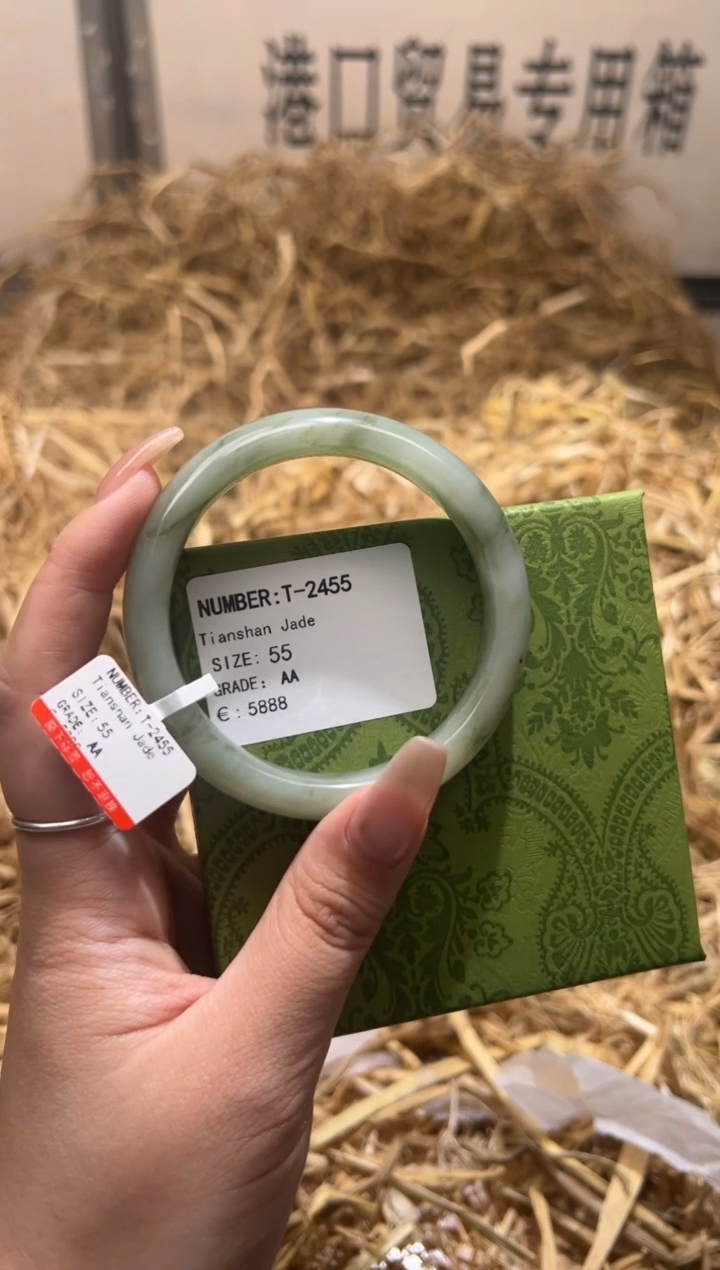 未镶嵌手镯石英质玉T2455LV