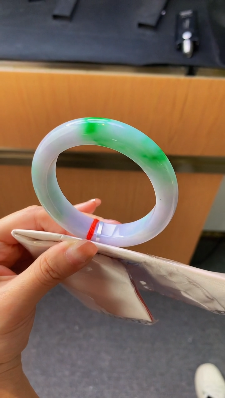 未镶嵌手镯翡翠-Q166 圈口53