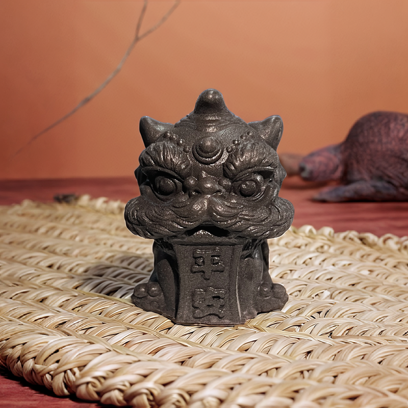 铸铁艺术安喜乐日进斗金狮子高级摆件装饰收藏品直播间专属链接