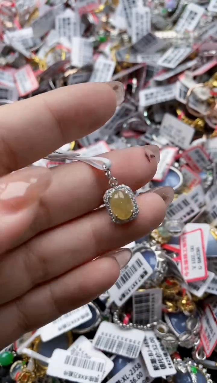 【闪购商品】翡翠戒指银S925镶嵌111111---4