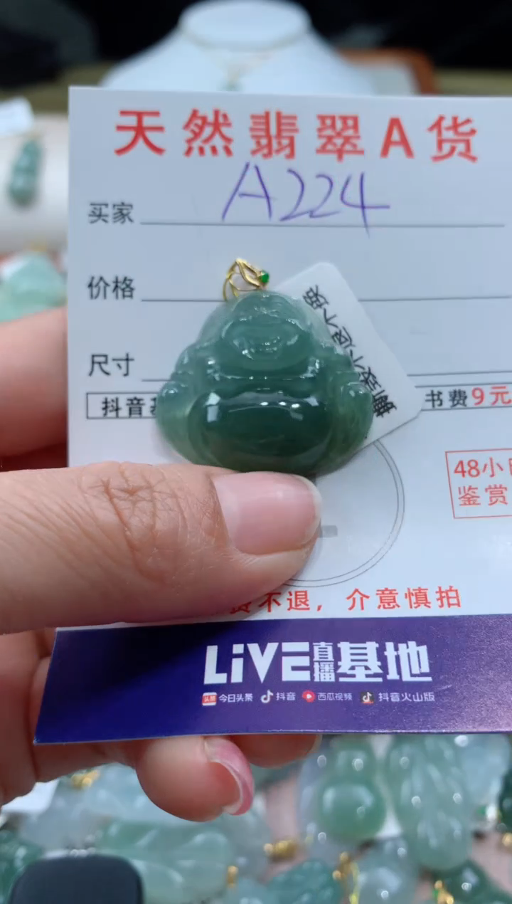 【闪购商品】翡翠颈饰未镶嵌天然A货翡翠挂件