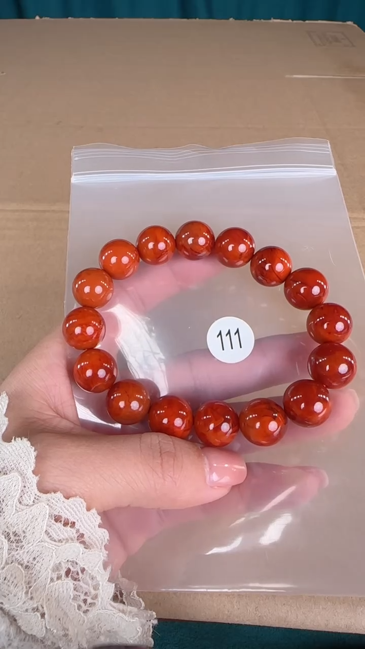 【闪购商品】南红玛瑙珠宝半成品未镶嵌原矿无优化无裂手链13+