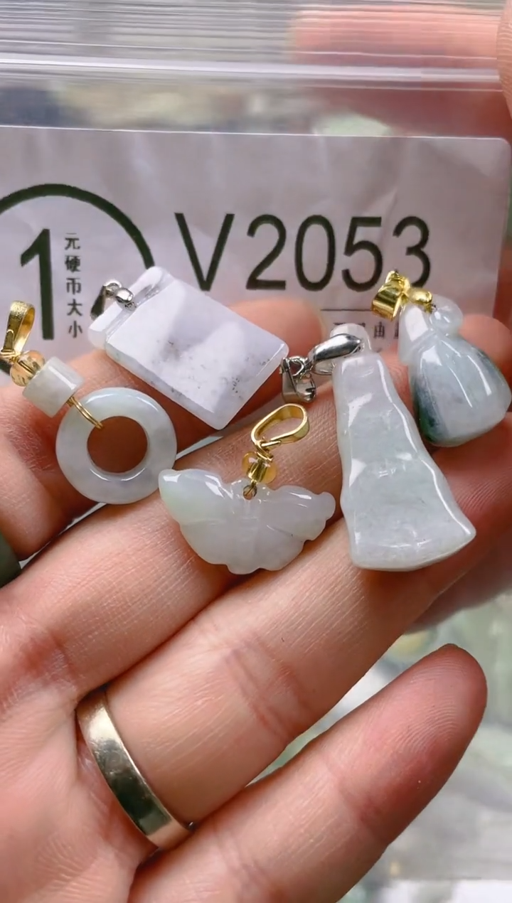 【闪购商品】翡翠颈饰未镶嵌/V/翡翠A货一图一物