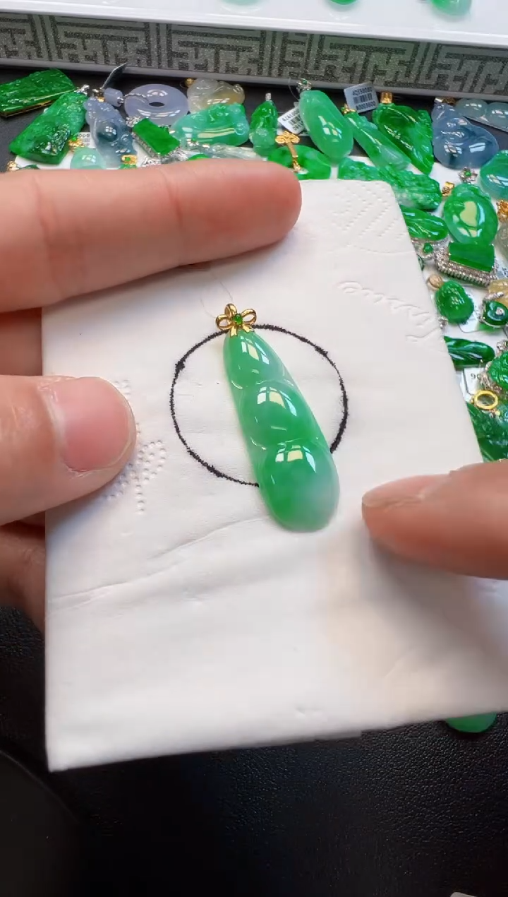 【闪购商品】定制翡翠18K金镶嵌580元