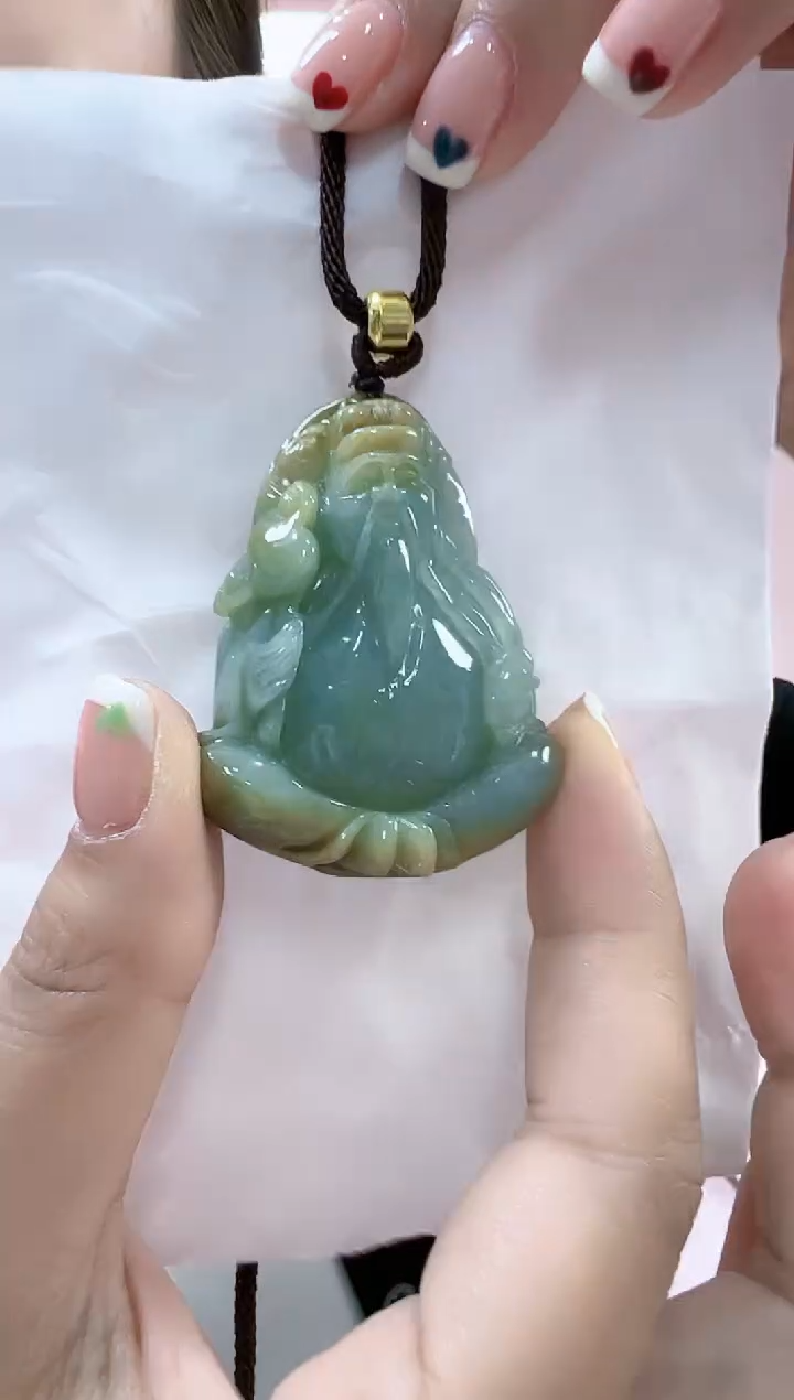 【闪购商品】翡翠颈饰未镶嵌孤品财神宽