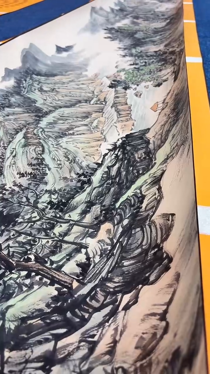 书法刘华亮十米长卷山水