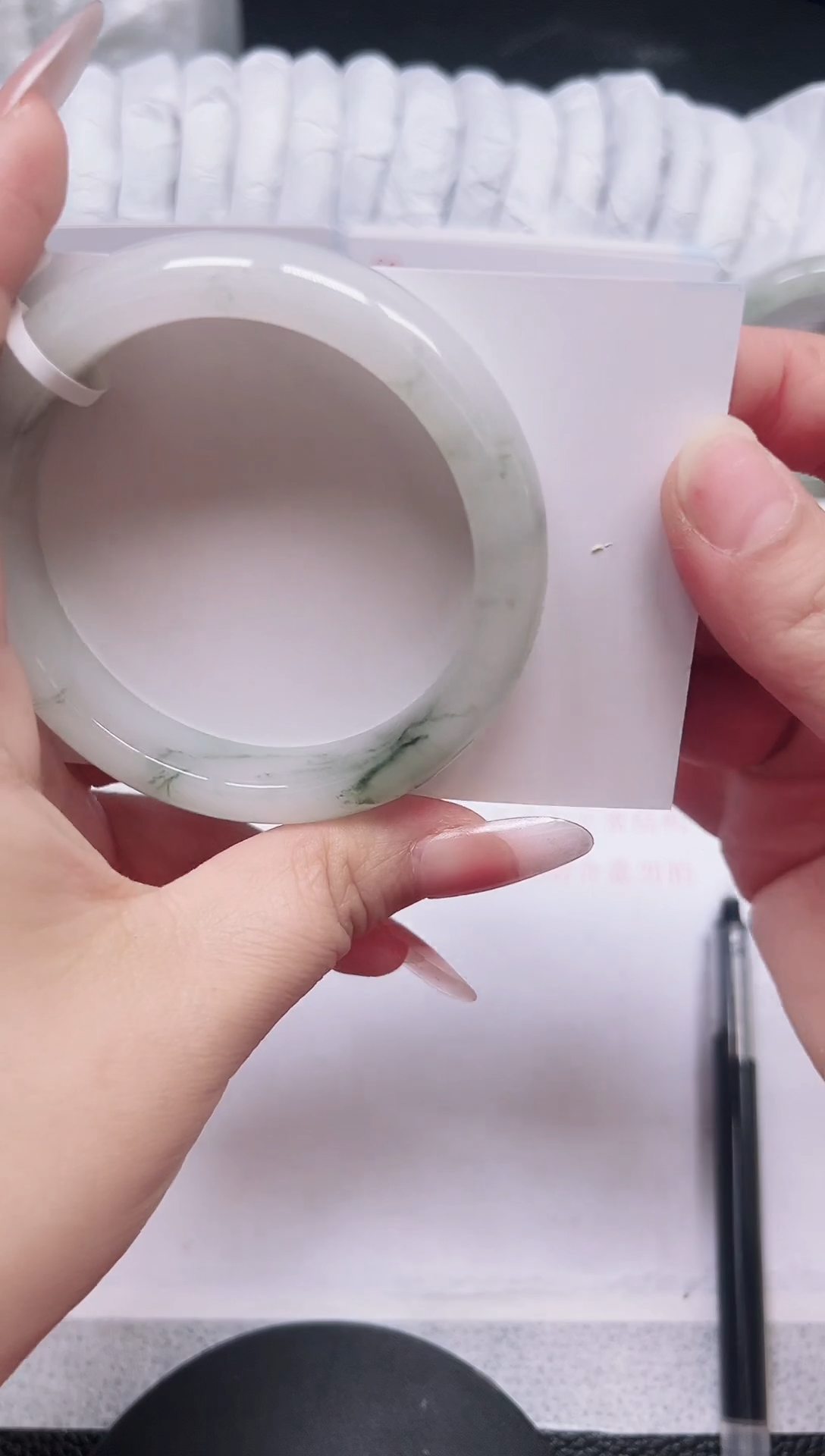 未镶嵌手镯石英质玉145-57.5